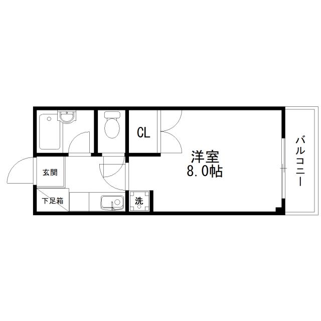 Floor plan for room 105