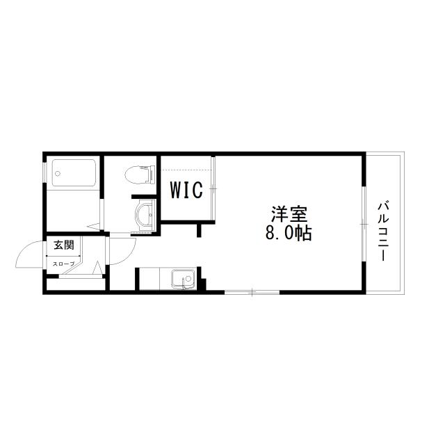 Floor plan for room 205