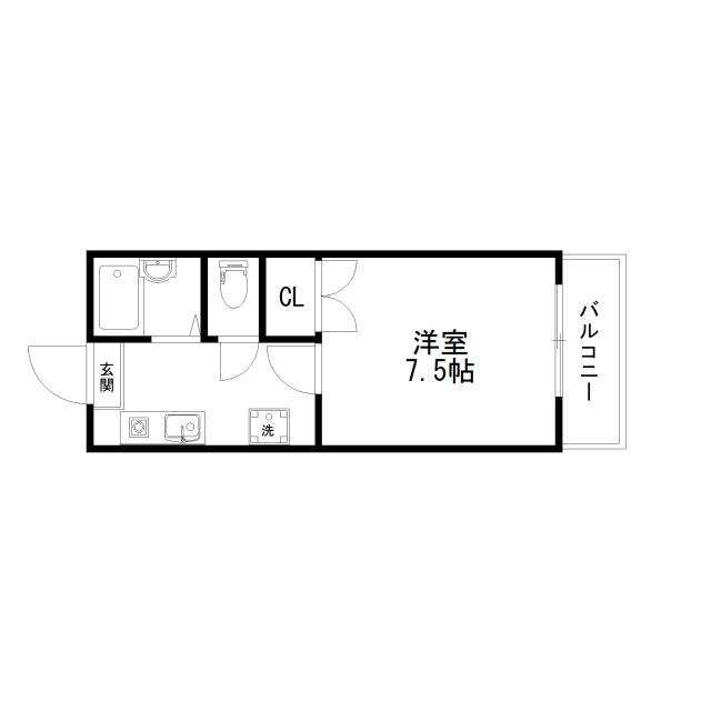 Floor plan for room 101
