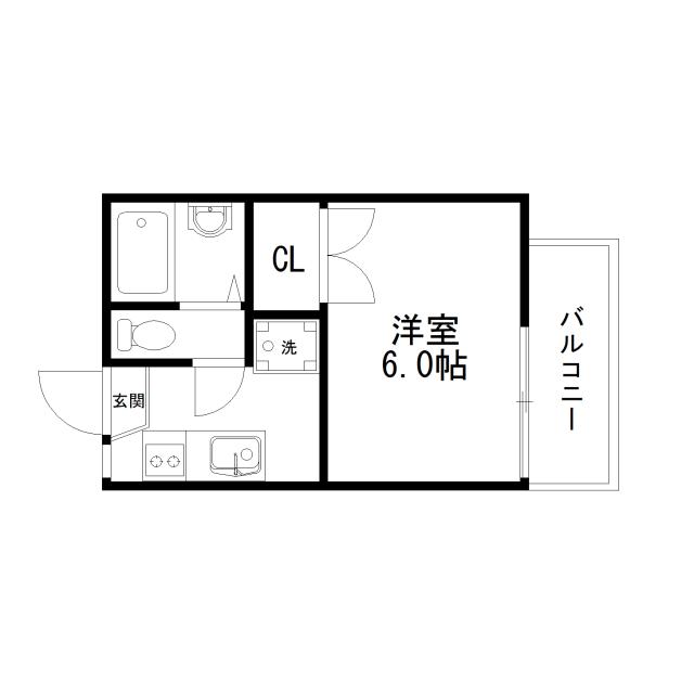 Floor plan for room 101