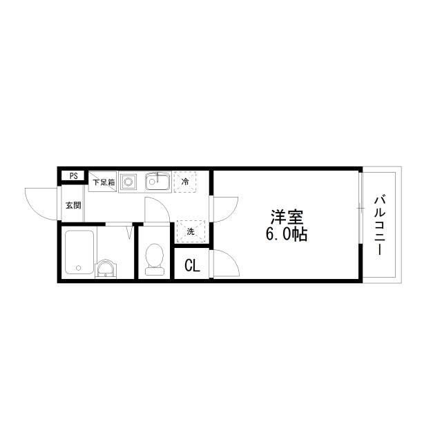 Floor plan for room 102
