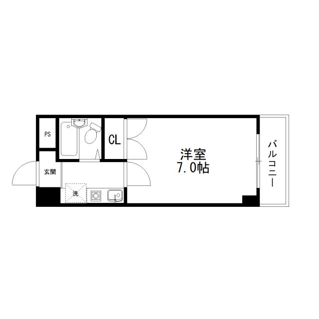 Floor plan for room 206