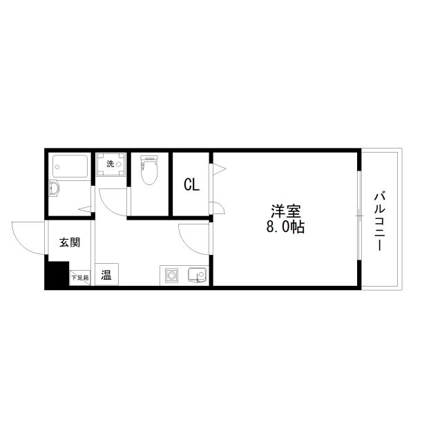 Floor plan for room 202