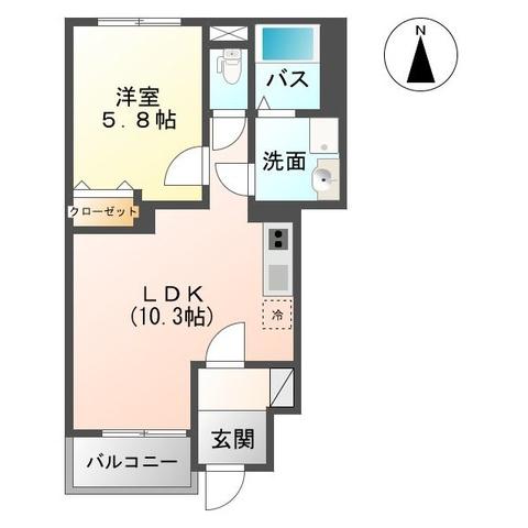 Floor plan for room 101