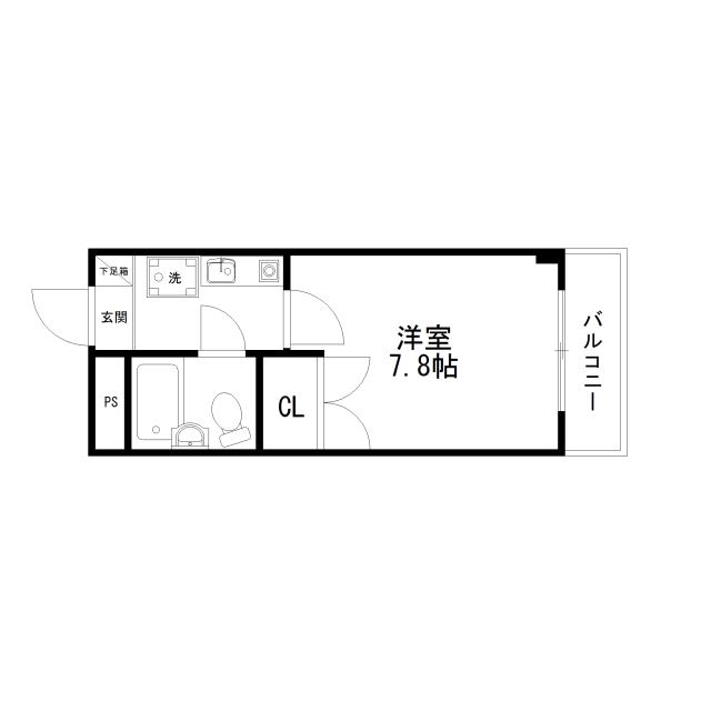 Floor plan for room 104