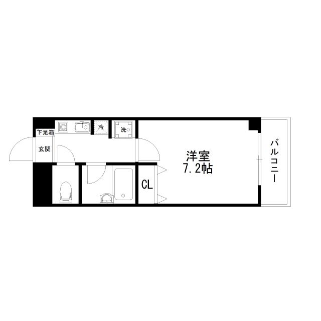 Floor plan for room 103