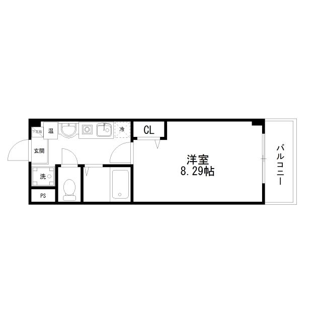 Floor plan for room 101