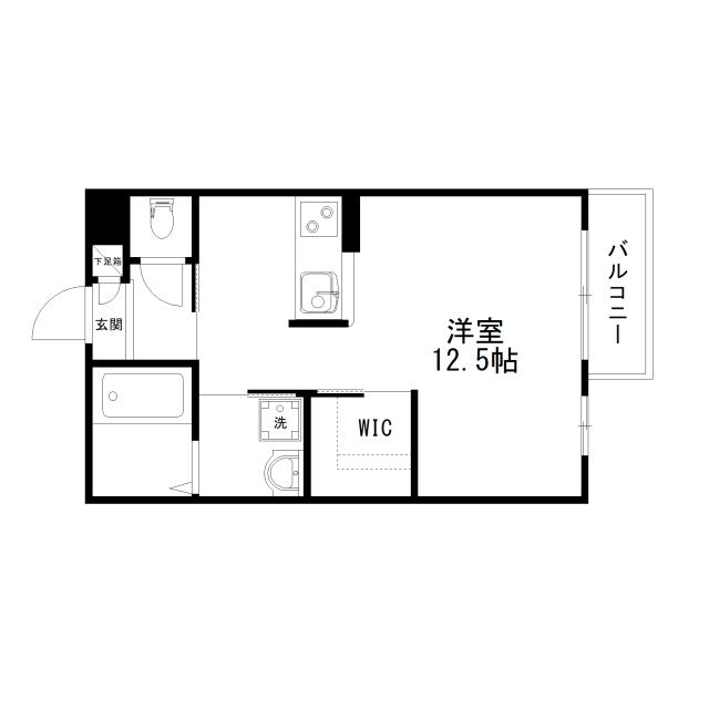 Floor plan for room 202