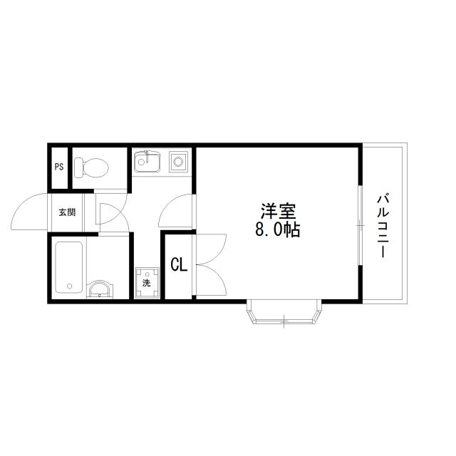 Floor plan for room 204