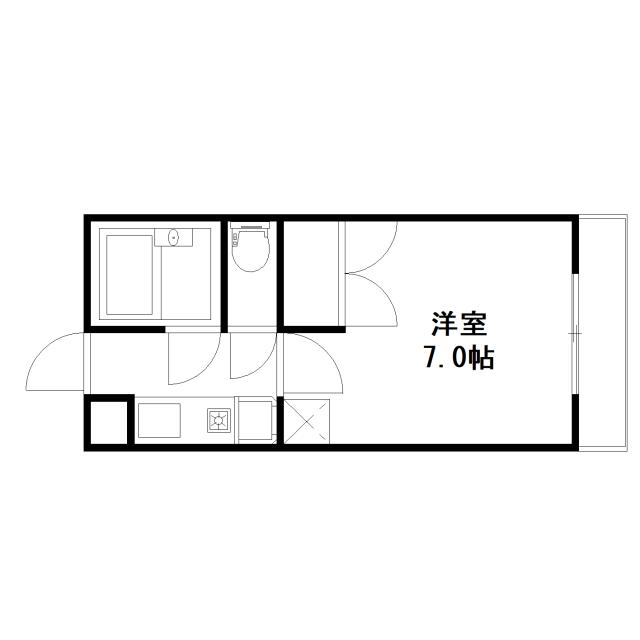 Floor plan for room 102