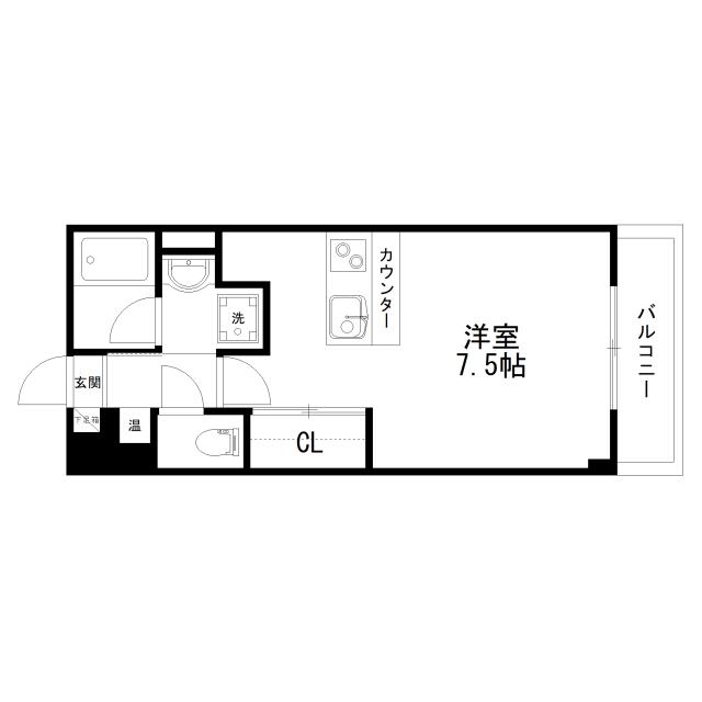 Floor plan for room 204