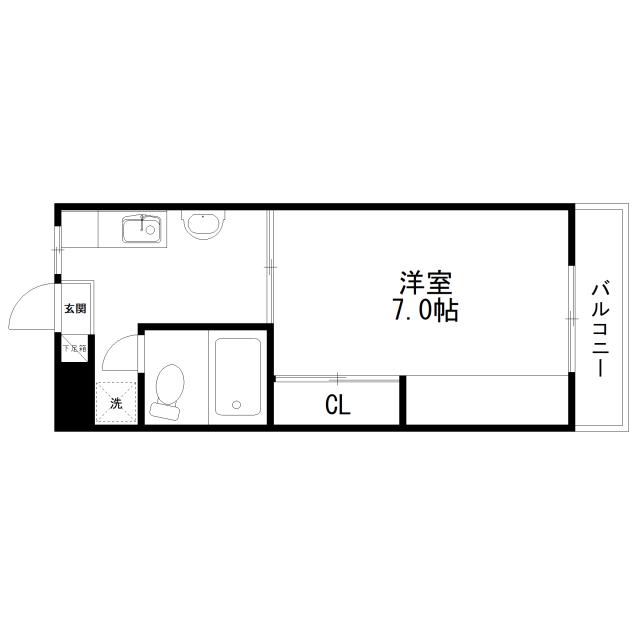 Floor plan for room 104