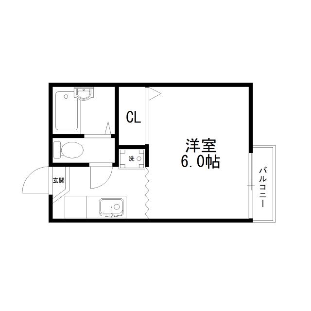 Floor plan for room 101