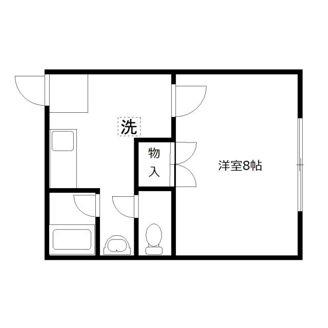 Floor plan for room 102