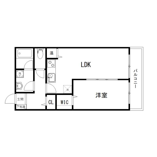 Floor plan for room 104