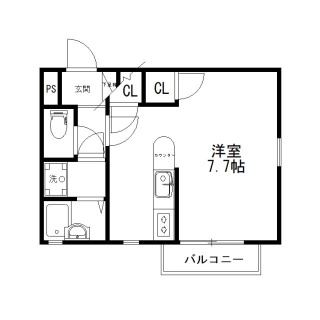 Floor plan for room 205