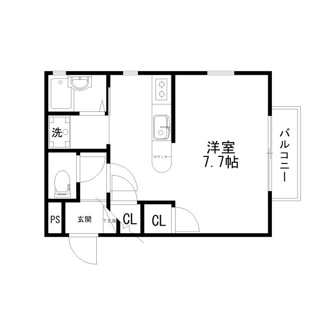Floor plan for room 103