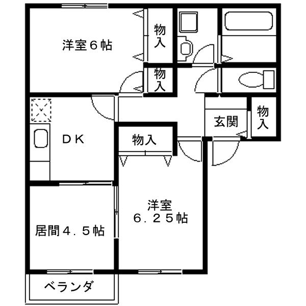 Floor plan for room 103