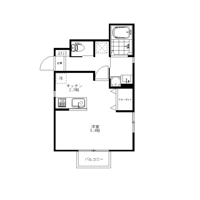 Floor plan for room 101