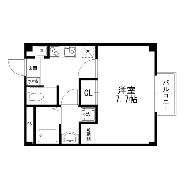 Floor plan for room 203