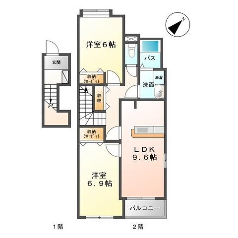 Floor plan for room 201