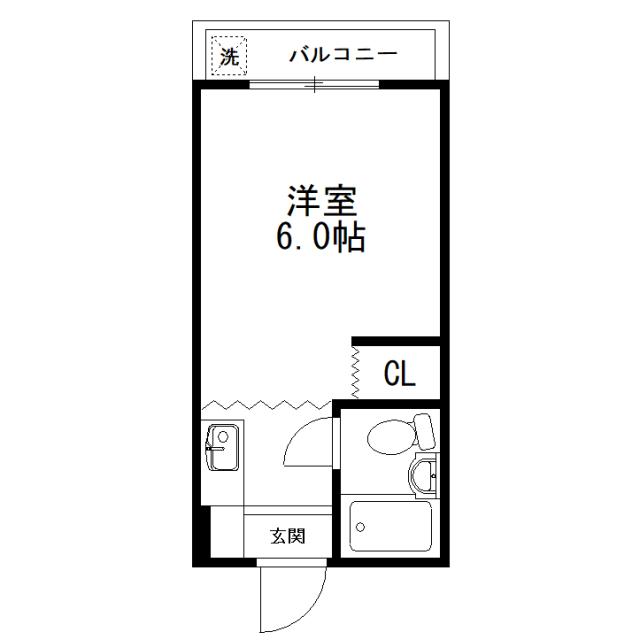 Floor plan for room 101