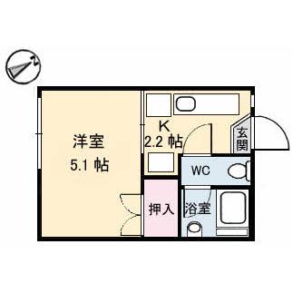 Floor plan for room 101