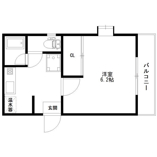 Floor plan for room 106