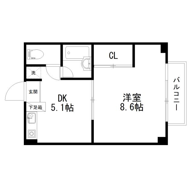 Floor plan for room 102