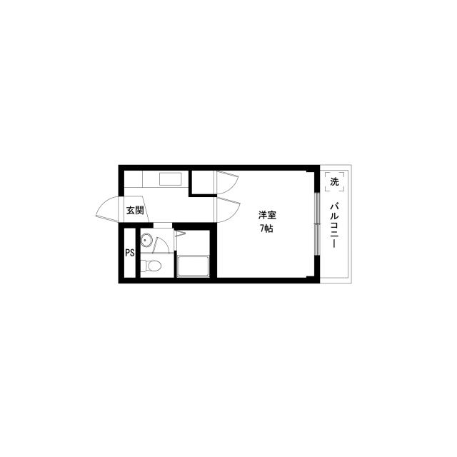 Floor plan for room 205