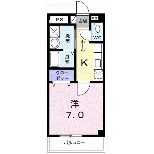 Floor plan for room 206