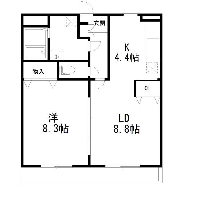 Floor plan for room 102