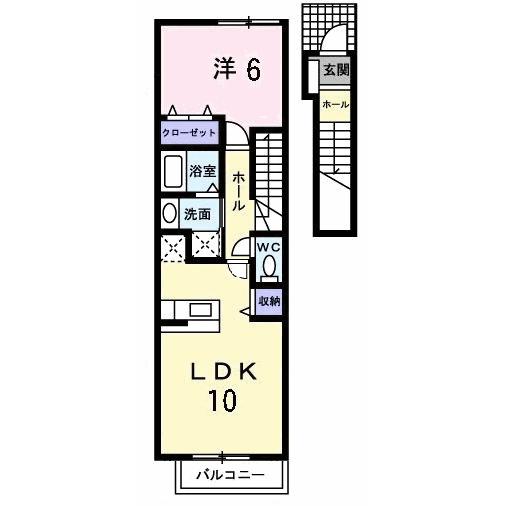 Floor plan for room 203