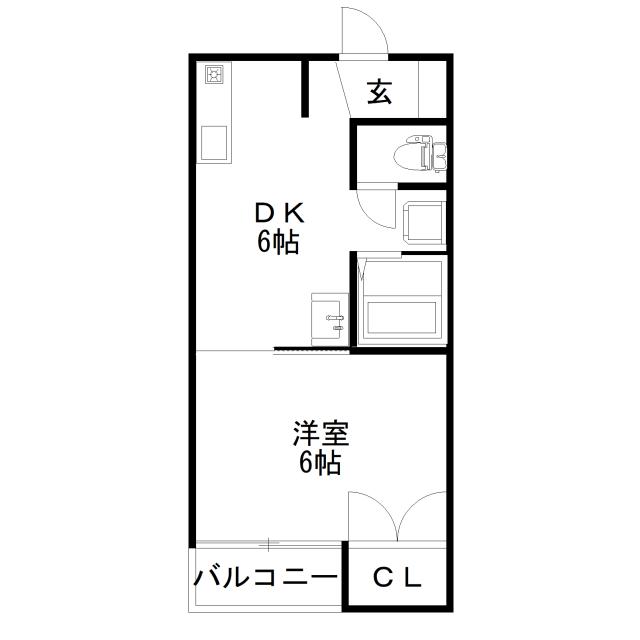 Floor plan for room 205