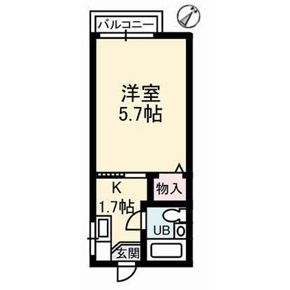 Floor plan for room 101