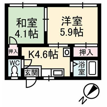 Floor plan for room 101