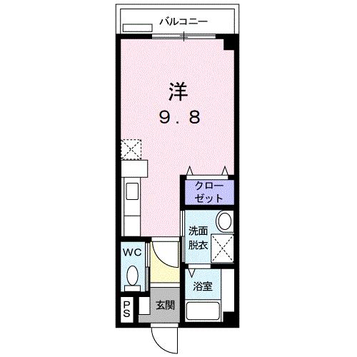 Floor plan for room 202