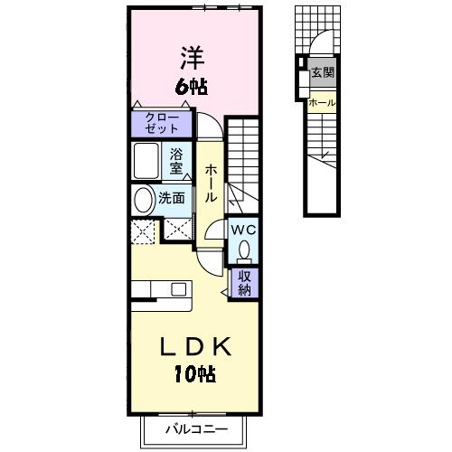 Floor plan for room 202