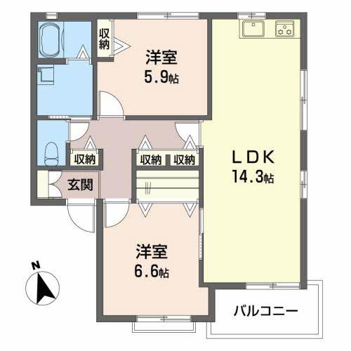Floor plan for room 202