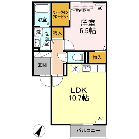 Floor plan for room 202