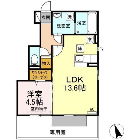Floor plan for room 101