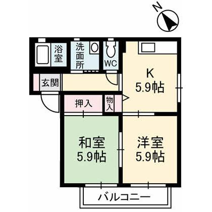Floor plan for room 202