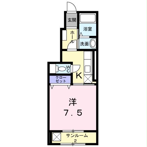 Floor plan for room 101