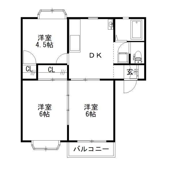 Floor plan for room 202