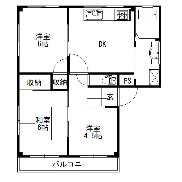 Floor plan for room 206