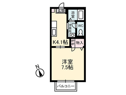 Floor plan for room A105