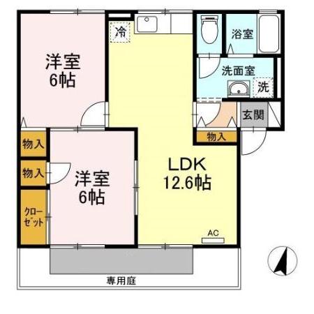 Floor plan for room 101