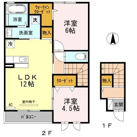 Floor plan for room 201