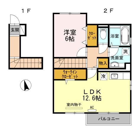 Floor plan for room 201