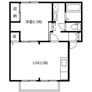 Floor plan for room 101